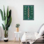 affiche encadrement bois salon aviron | vocation poster