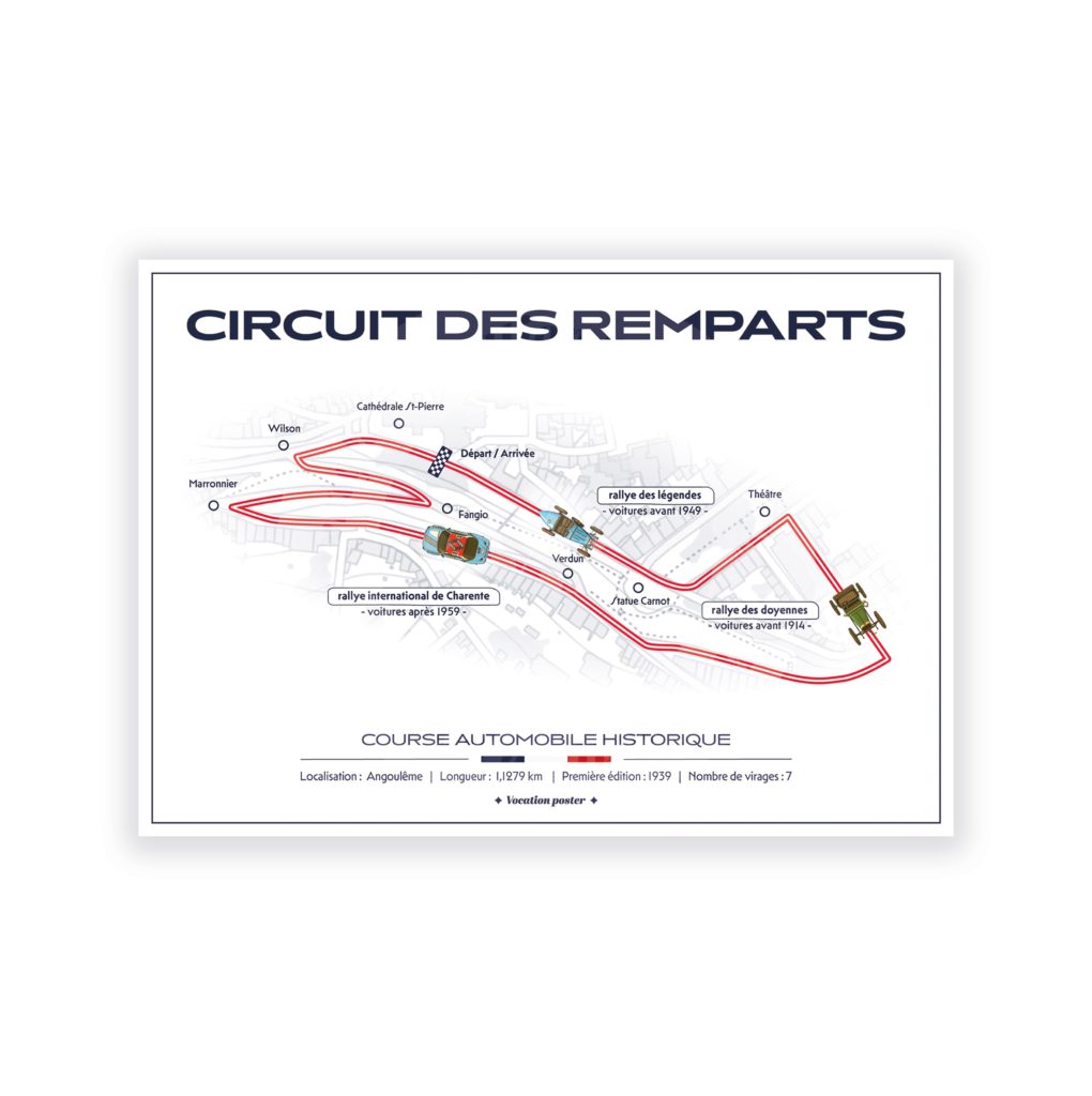 Circuit des Remparts Angoulême _ Affiche Vocation poster