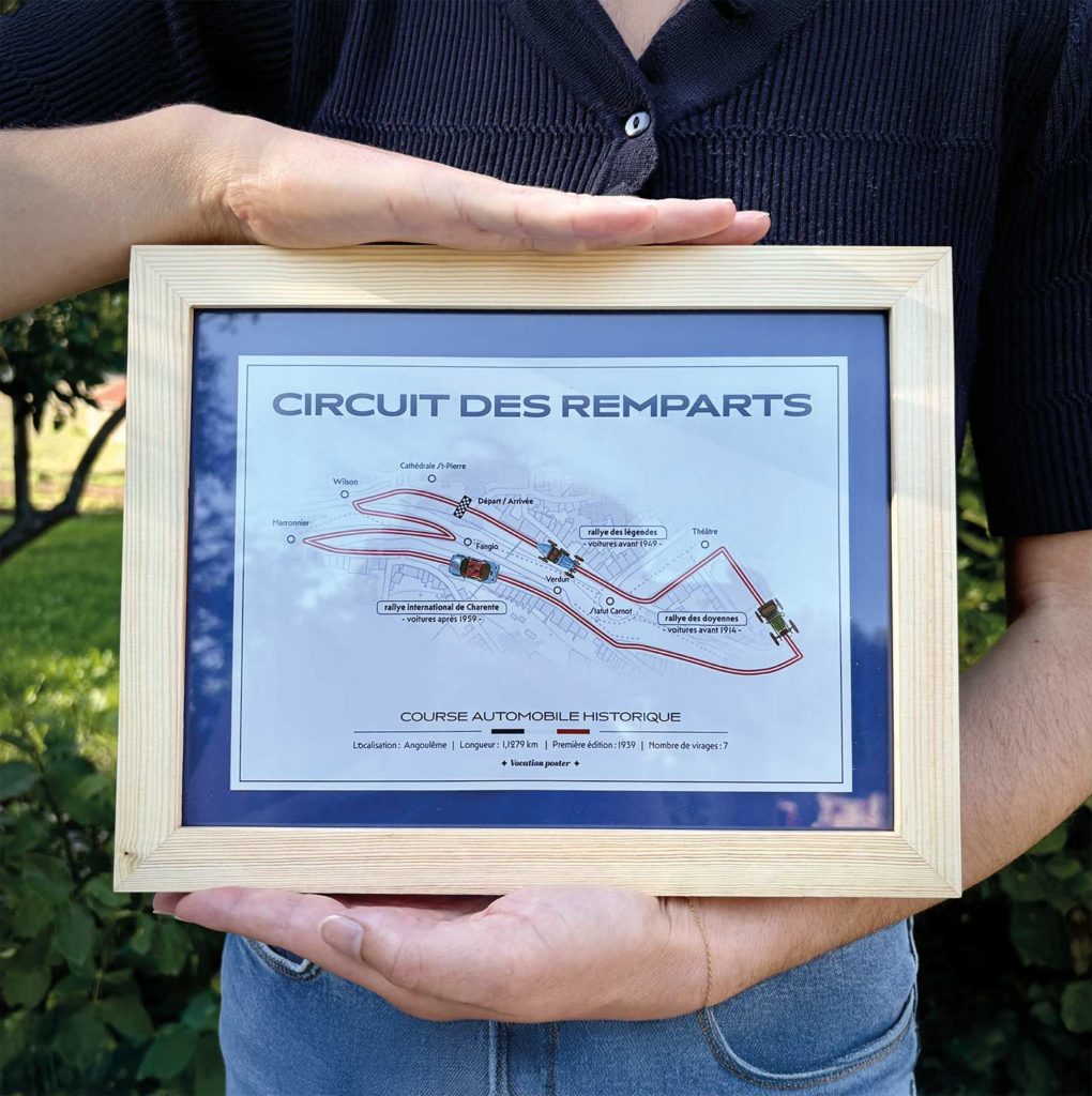 Circuit des remparts d'Angoulême plan