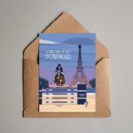 Cheval Paris CSO carte postale