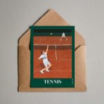 Tennis carte postale vocation poster