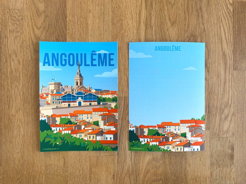 Angoulême carte postale vintage