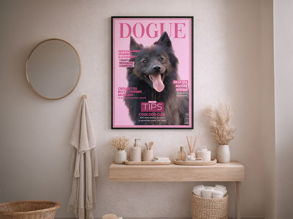 Affiche chien personnalisée fan de chien