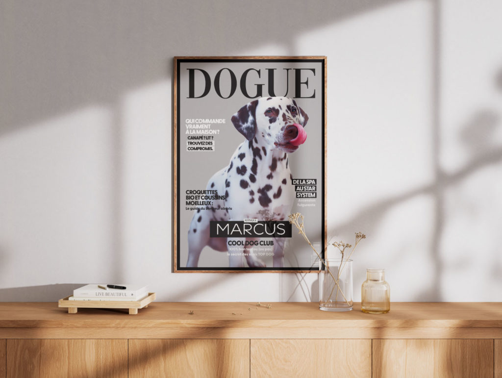 Affiche personnalisé chien