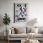 Affiche personnalisée chien magazine